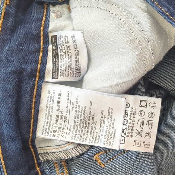 Levi's 714 Women's Straight Fit Dark Wash Jeans Size 27 Waist 30 Length EUC - Picture 14 of 14